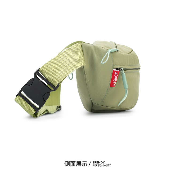 Oxford Cloth Material Unisex Classic Style Sport Style Solid Color Oxford Cloth Waist Bags