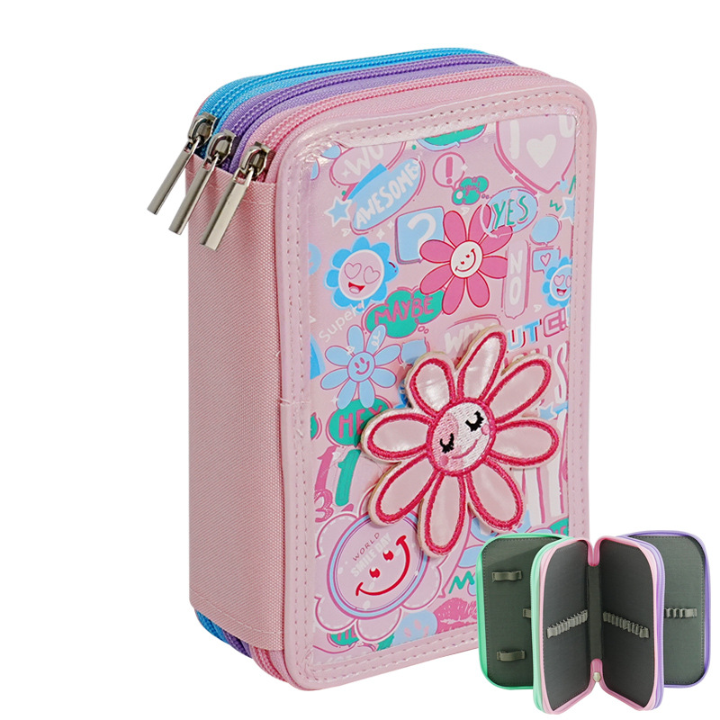 Bolsa de lápiz de arte a prueba de caídas a prueba de choque bolsas de lápiz de color bolsas de lápiz coreanas de papelería para niñas caja de lápiz