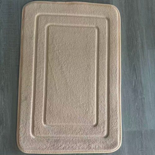 Bathroom floor mat, toilet door coral velvet floor mat, household rectangular absorbent and non-slip mat, direct supply