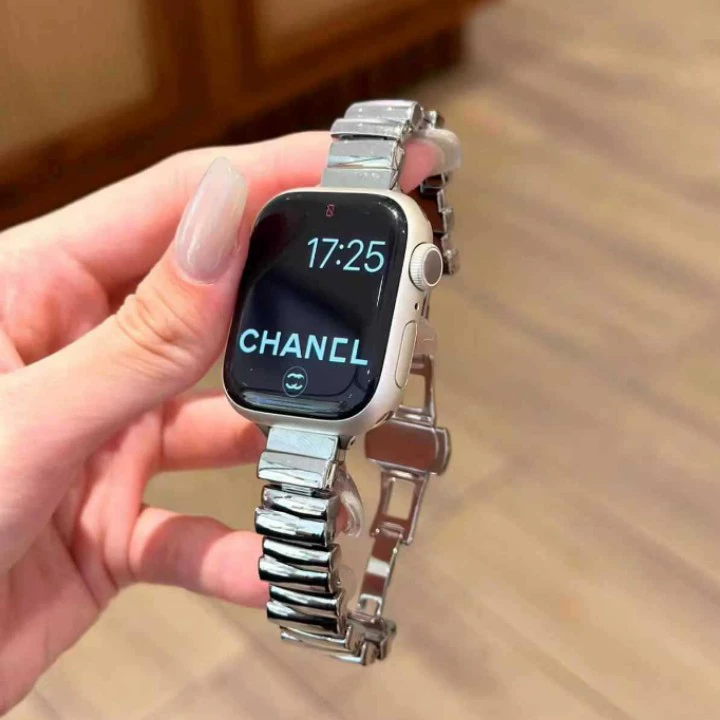 Модное креативное калейдоскопическое нечётное ремешок, подходит для AppWatchs 10 поколения apple watch 1-9SE, металлический ремень