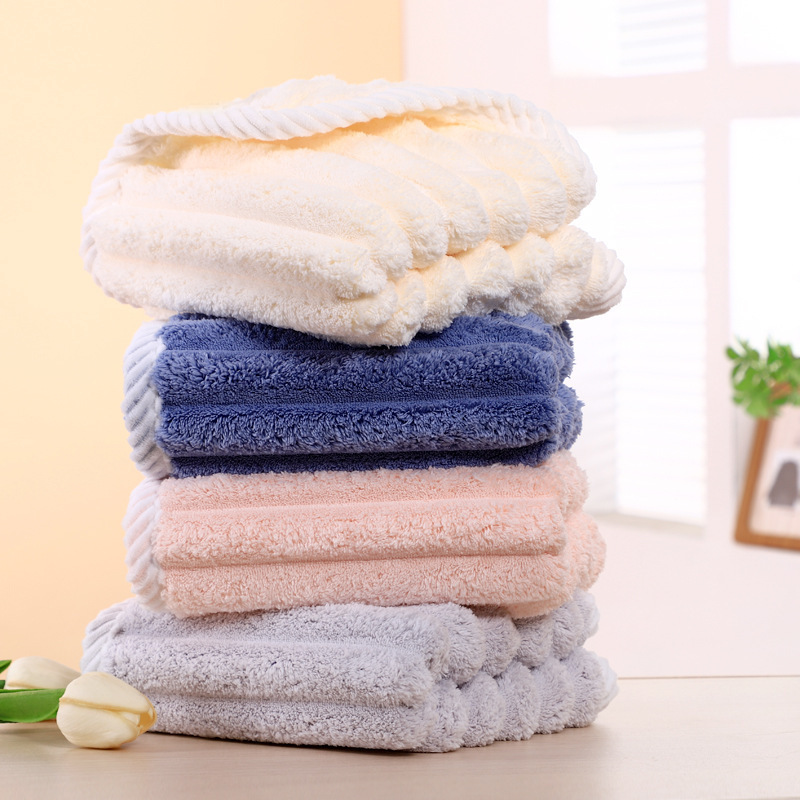Towel Wholesale Large Corduroy Towel High Quality Thickened Soft Household Face Towel Supermarket Couple Straight Towel Towel Wholesale Large Corduroy Towel High Quality Thickened Soft Household Face Towel Supermarket Couple Straight Towel