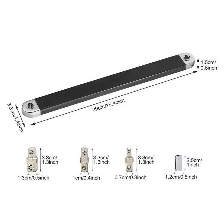 Llave de trinquete de doble cabeza de extensión multifuncional offset extensión image 10
