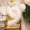 White digital brand balloon, evening dress suitable for photo sessions, props, layout, decorations, 32inch, 40inch