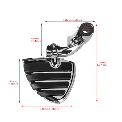 Glide Aluminum Alloy Leisure Footrest – Motorcycle pedals