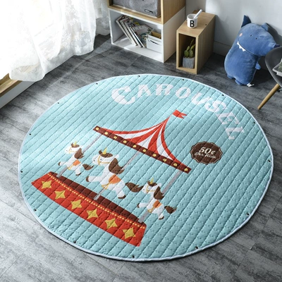 Avtomobil döşəmə paspasları — toy play mat, portable for - carousel-15cm-diameter