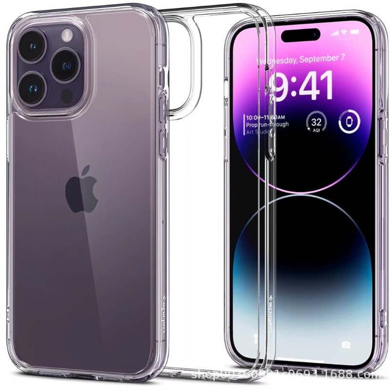 Spigen Two-In-One Ice Transparent Suitable for Iphone14Promax Transparent Acrylic Anti-Fall Mobile Phone Case Apple 16