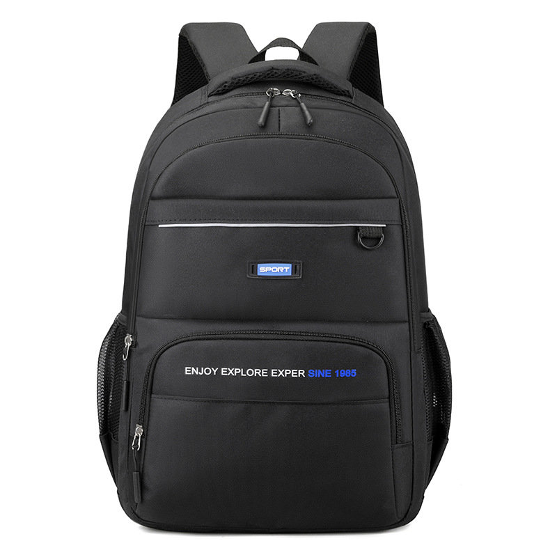 Bolso de escuela de gran capacidad para estudiantes de secundaria al aire libre viaje de cercanías hombres mochila de nylon ordenador bolsa de negocios al por mayor