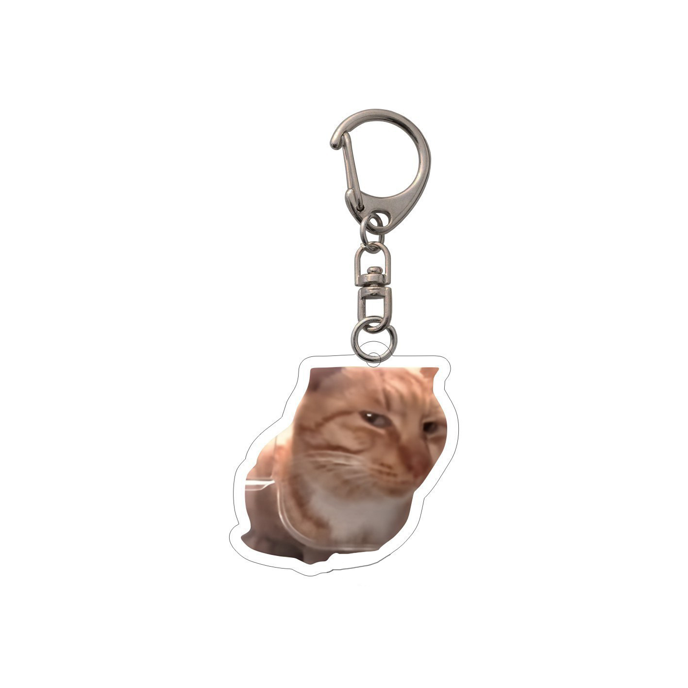 Colgar adornos Amazon popularidad en línea gatos gatos acrílicos llaveros escultura de arena interesante memes gatos gatos pequeños