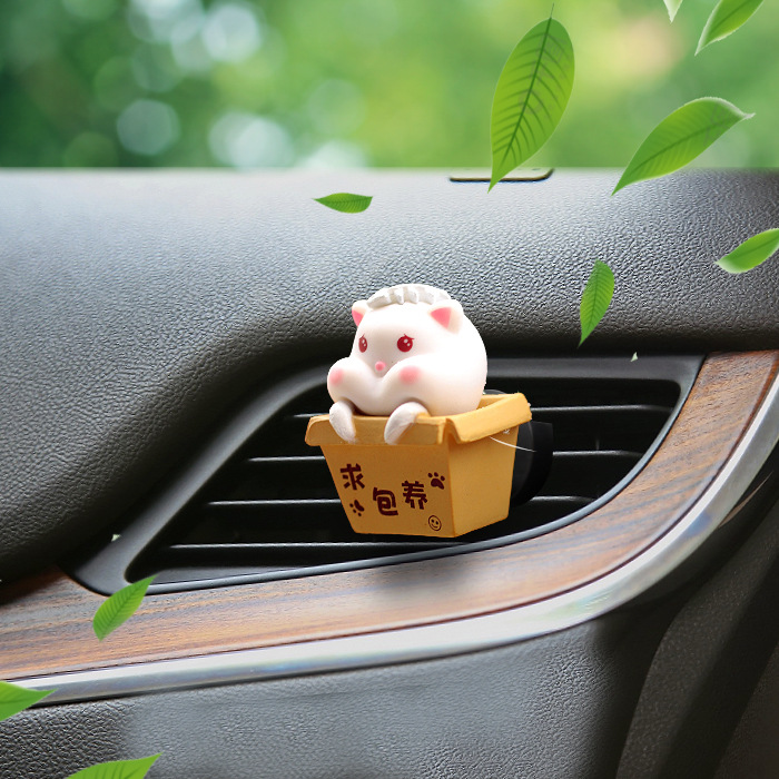 Clip de perfume de salida de aire del automóvil, dibujos animados de automóviles, decoración de aroma del automóvil, clip de aire acondicionado, adorable Daisy, artículos de interior del automóvil