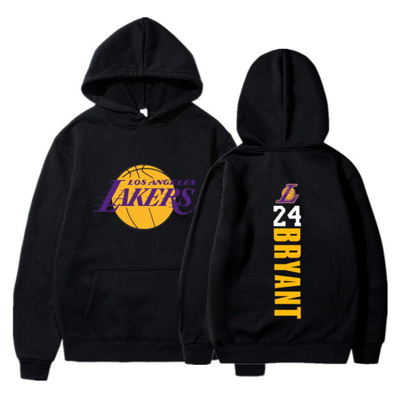 European and American Trendy Brands Autumn and Winter Men's Clothing Lakers No. 24 Kobe Black Mamba Basketball Sweatshirt with Hood Nba Sweatshirt European and American Trendy Brands Autumn and Winter Men's Clothing Lakers No. 24 Kobe Black Mamba Basketball Sweatshirt with Hood Nba Sweatshirt