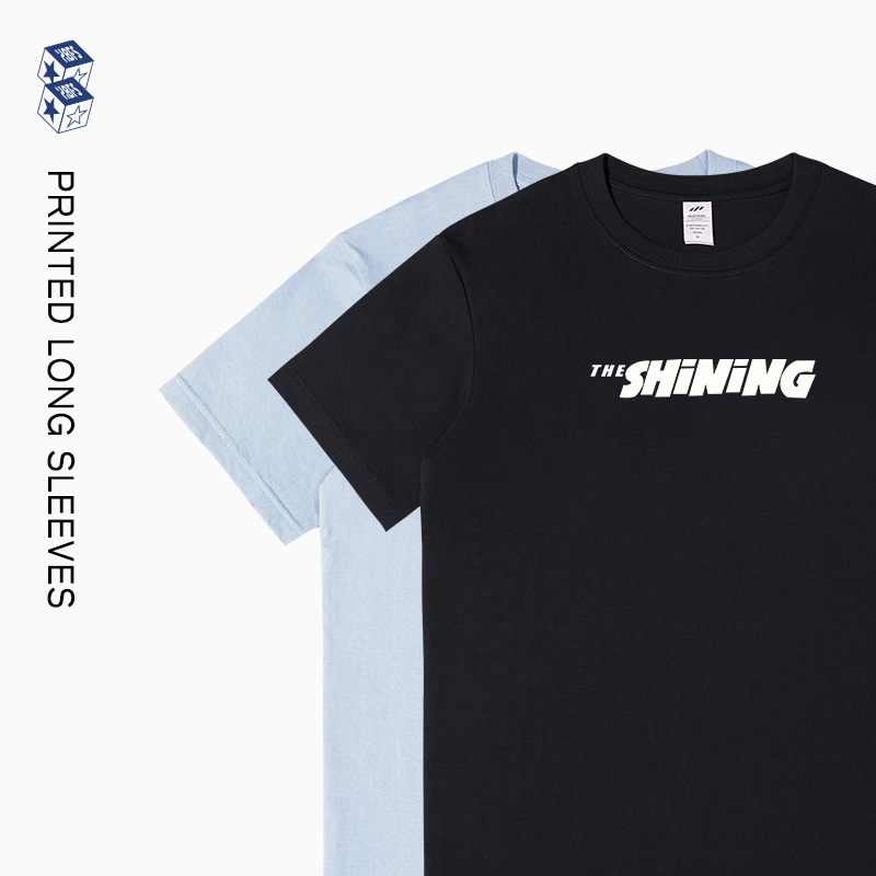 Japanese Style Casual Short-Sleeved T-Shirt for Boys Heavy Cotton Ins Simple Design Sense Letter Printed T-Shirt for Women in Summer Japanese Style Casual Short-Sleeved T-Shirt for Boys Heavy Cotton Ins Simple Design Sense Letter Printed T-Shirt for Women in Summer