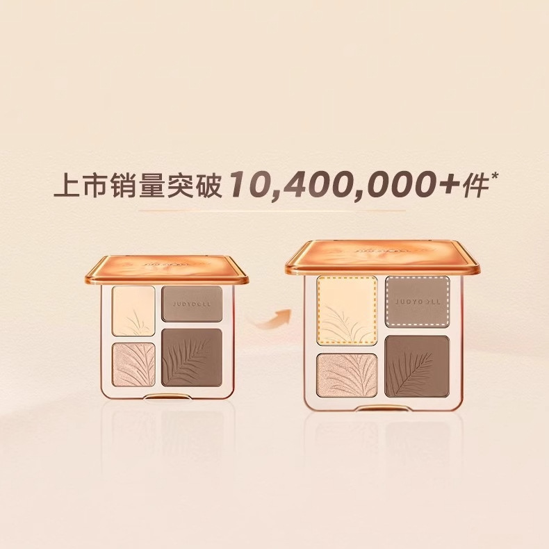 Judydoll橘朵高光修容一体盘眼影跨境彩妆哑光提亮立体阴影综合盘|undefined