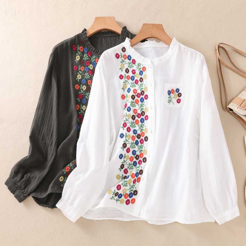 Retro ethnic autumn dress