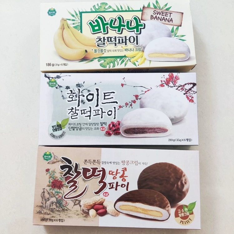 Hanmeihe белый шоколад с красной фасолью 210 г со вкусом арахиса со вкусом банана Южная Корея G импортные закуски