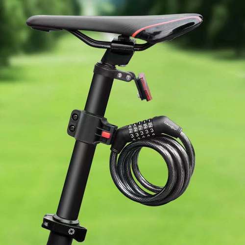 Bicycle lock password lock 4-digit 5-digit anti-theft portable electric bike lock mountain bike electric bike accessories chain lock
