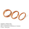 Advanced ring stainless steel, matte jewelry, European style, high-quality style
