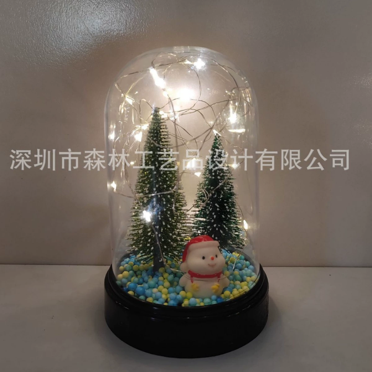 Рождество Хэллоуин Светящиеся креативные европейские DIY прозрачные стеклянные пылезащитные настольные украшения