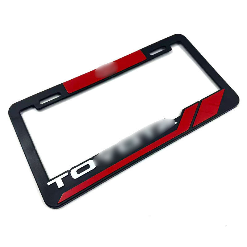 Inventario transfronterizo marco de matrícula general JDM auto logotipo de modificación ABS marco de matrícula de plástico tridimensional marco de matrícula