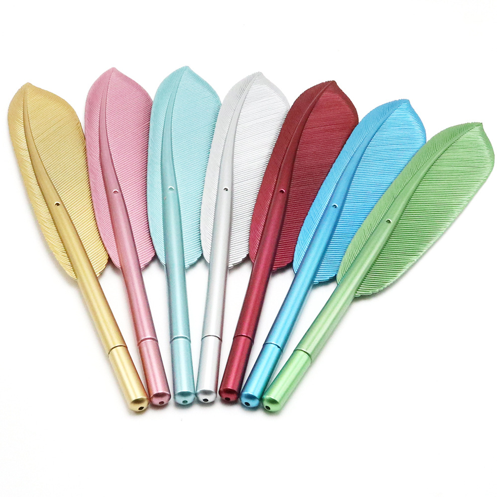 Japonés y coreano creativo papelería pluma de plástico pluma creativa publicidad pluma de gel pluma forma Linda pluma de dibujos animados orden logo