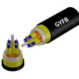 12芯多模GYFB野战拖曳光缆12A1b   野战型分枝光纤光缆TPU3.3-5.0