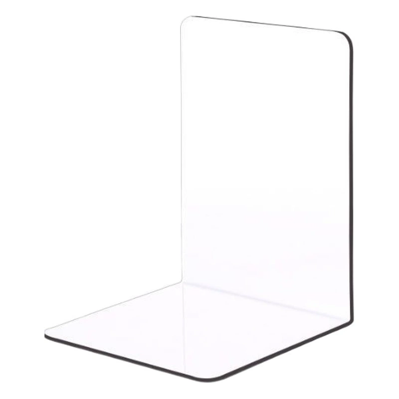 Толстая прозрачная акриловая книжная полка Подставка для книг L-образная Подставка для книг держатель для книг фиксированный Настольный артефакт для хранения книг