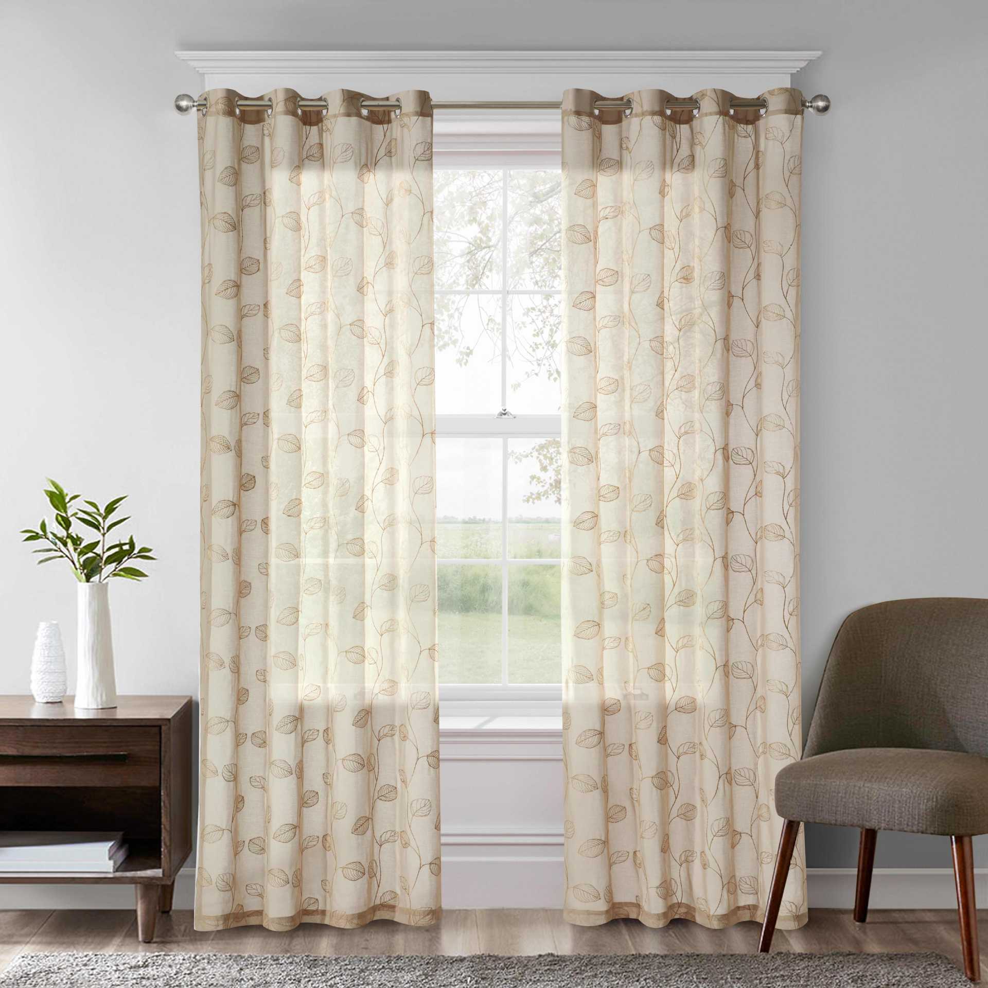 Nuevas cortinas transfronterizas de comercio exterior semisombrado cortinas verticales perforadas cortinas bordadas multicolores estadounidenses productos terminados
