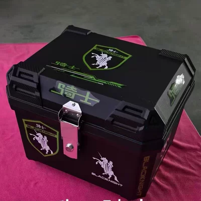 Electric Vehicle Trunk, Large-Capacity Delivery Box, Rider Equipment, Sealed Waterproof Outdoor Thickened Universal Motorcycle Trunk (Electric car tail box) - black-knight-45l-large-capacity-thickened-design-standard-configuration-is-top-configuration