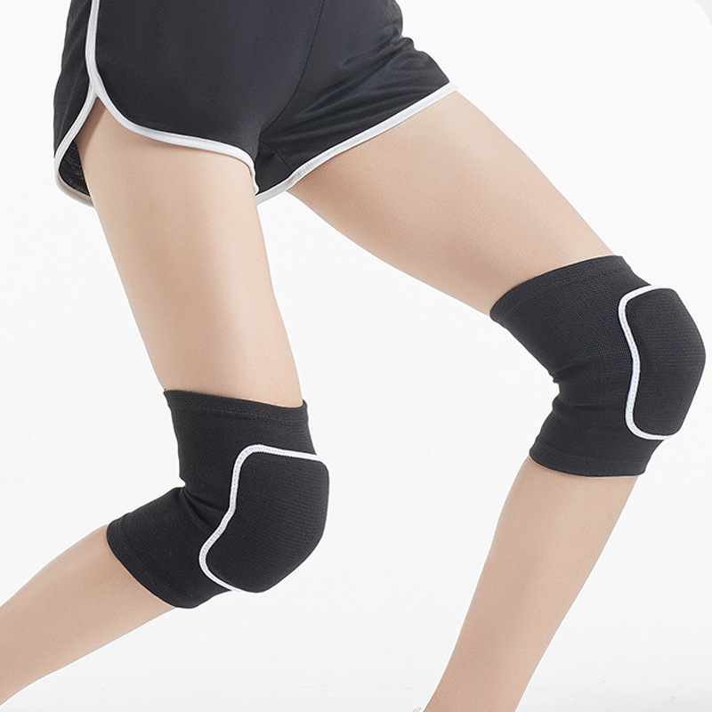スポーツダンス膝パッドバレーボールランニングヨガひざまずく衝突防止厚く暖かいスポンジ膝パッドスポーツ膝パッド|undefined