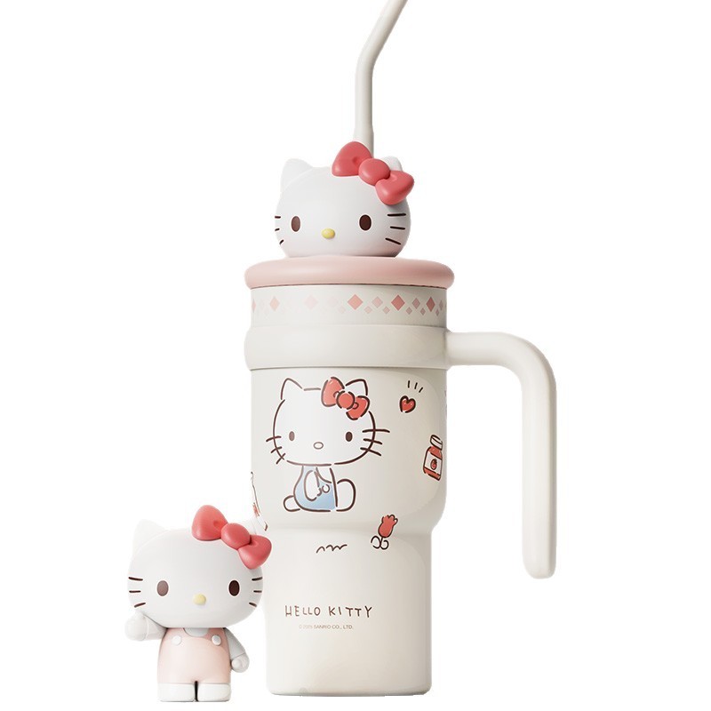 艾可思HELLOKITTY水杯大容量保温杯保冷冰霸杯高颜值2025新款水壶|undefined