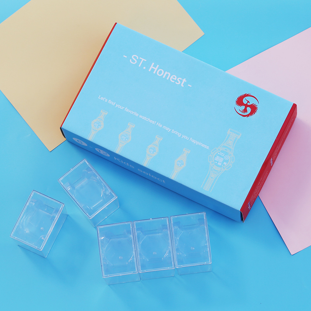 简约透明礼品盒 批发零售石英电子表展示盒 礼物包装装饰手表铁盒详情图2