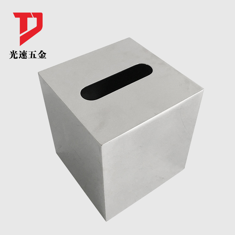 Mesa de comedor de acero inoxidable caja de pañuelos 201/304 caja de pañuelos fábrica directa