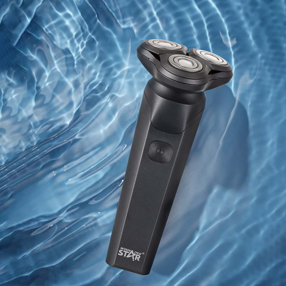 WinningStar Cross-border Type-C para hombre recargable de larga duración para el hogar portátil de 3 cabezas afeitadora eléctrica