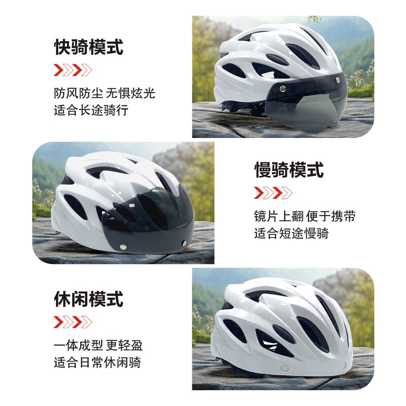 マウンテンロードバイクライディングヘルメットマウンテンバイクゴーグルキャップ付きユニセックスヘルメットライディング用品|undefined