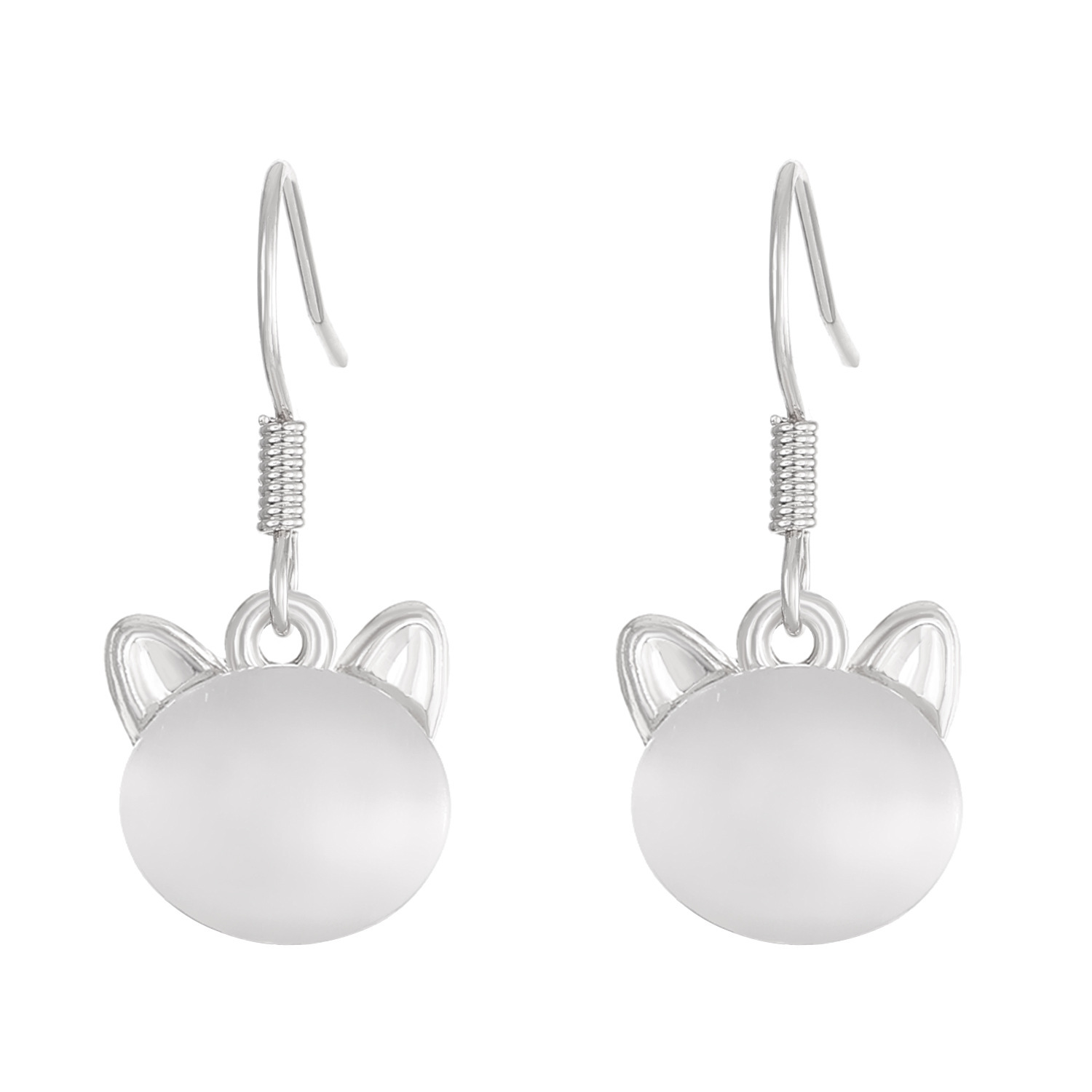 Fashion Design Exquisite Cute Cat's Eye Stone Cat Bracelet Necklace Earrings Dress Up Accessories Three-Piece Set Accessories_voghion.com