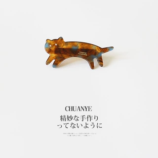 日韩滴釉卡通猫咪发夹女新款简约小众侧边碎发小夹子头饰发饰