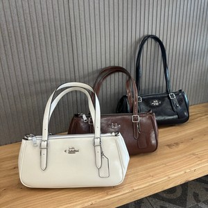 C家奥莱新款Asher保龄球法棍包油醋皮复古单肩腋下包时尚手提包