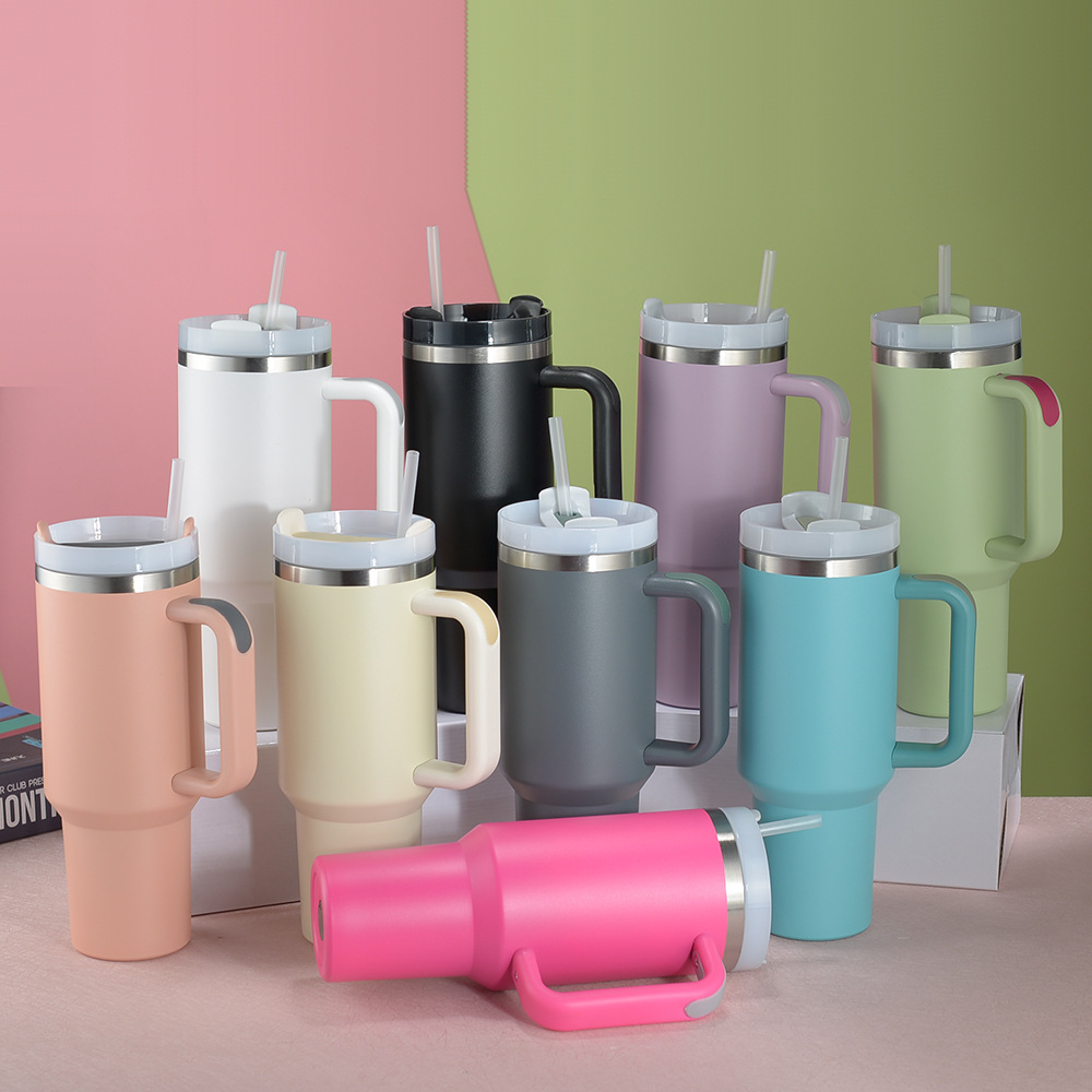 Vaso de aislamiento de acero inoxidable transfronterizo de Amazon Stanley con mango de segunda generación taza de automóvil taza de gran capacidad al por mayor