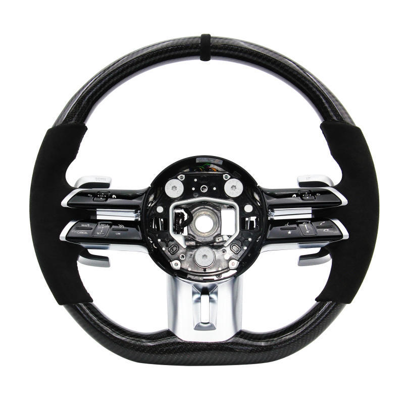 Suitable for Mercedes-Benz Amg Sports Steering Wheel with Genuine Leather and Multi-Function Buttons, Modified and Upgraded, Directly Supplied by the Manufacturer