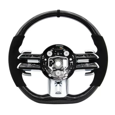 Suitable for Mercedes-Benz Amg Sports Steering Steering wheel - black