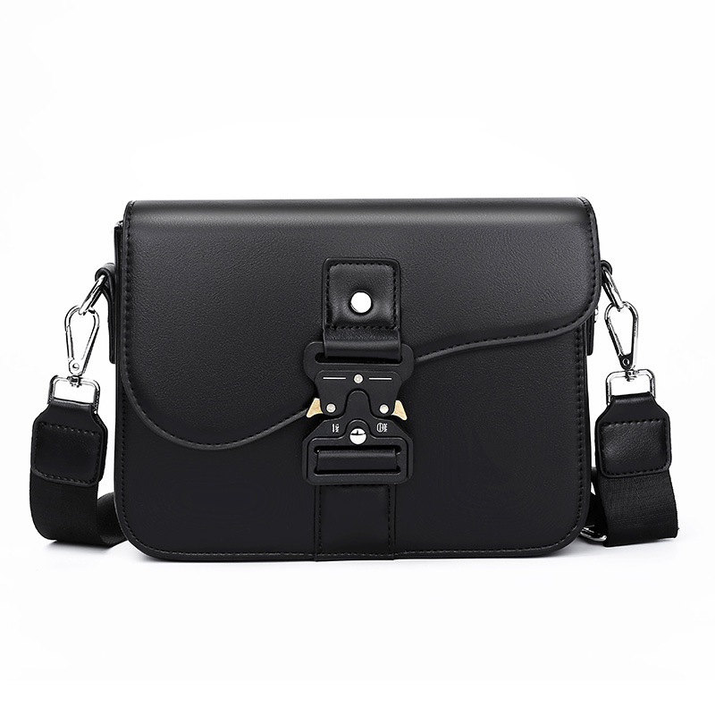 Hombres y mujeres bolsas universales temperamento creativo silla de montar bolsas de mensajería flip-top de moda de negocios de hombro mochila casual