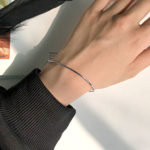 Minimalist and Versatile New Casual Double Round Bead Opening Bracelet for Students and Best Friends