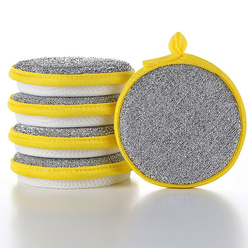 Kitchen dishwashing sponge double-sided sponge brush pot art..