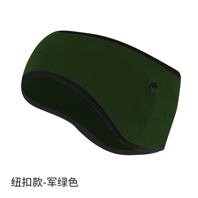 亚马逊防寒发带纯色抓绒防风额头保暖头带加绒加厚跑步运动护耳带|undefined