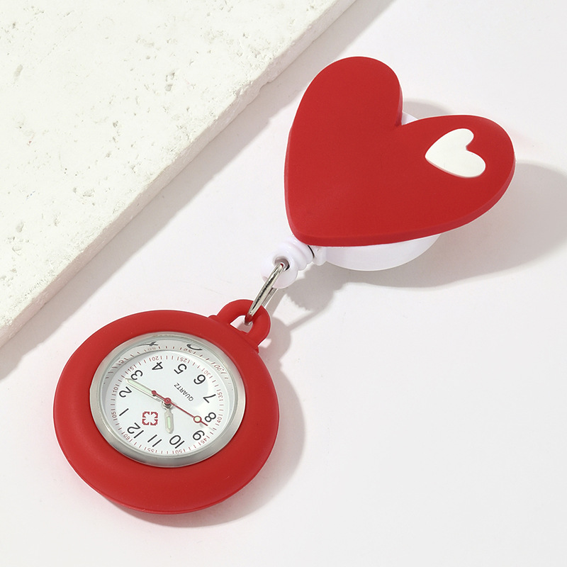 Pink Heart Nurse Watch