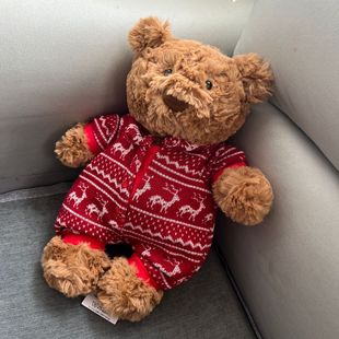 8804 fun cute sweater bear plush doll toy comfort companion doll gift