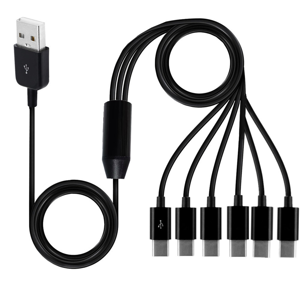 USB One-To-Six Charging Cable, One-To-Six-In-One,One-To-Six