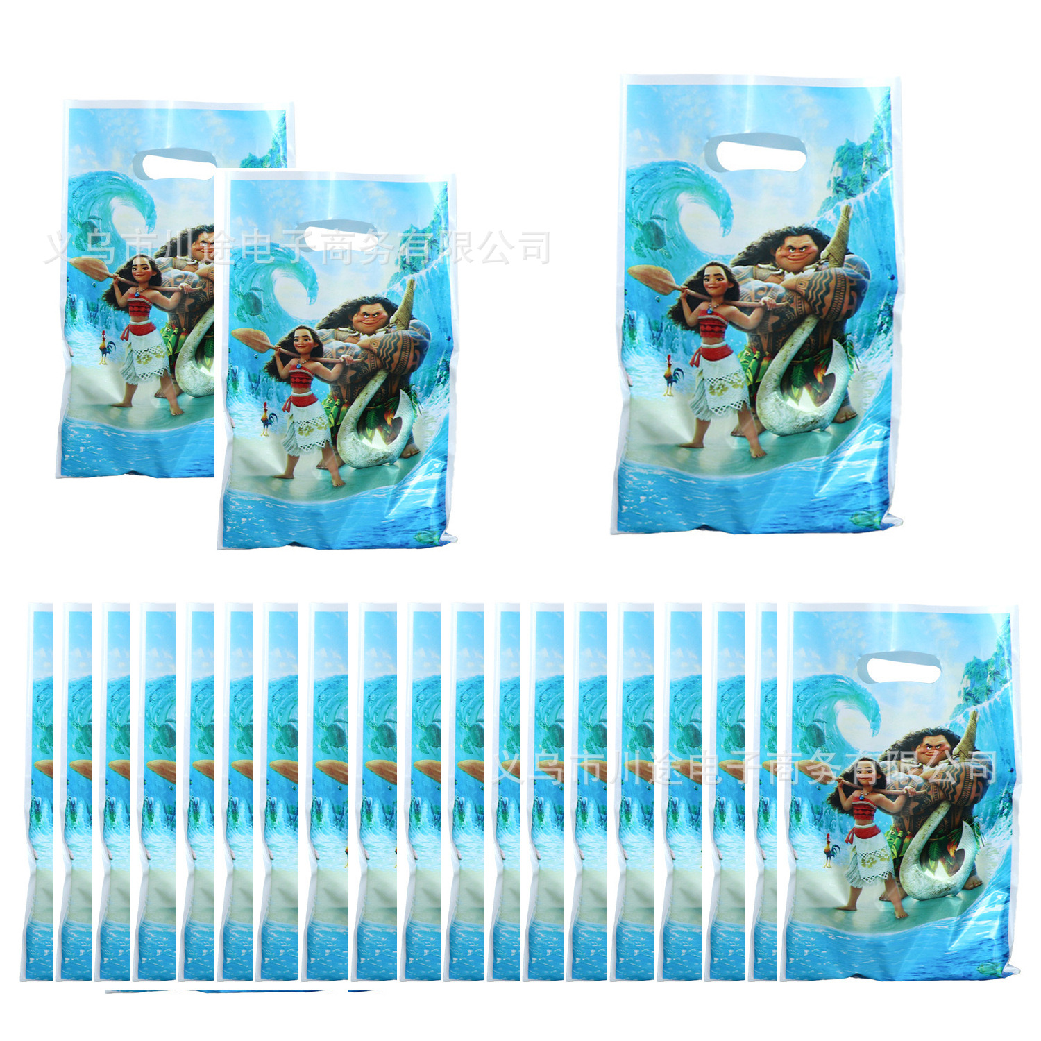Fábrica directa bolsa de regalo de dibujos animados para niños fiesta de cumpleaños bolsa de regalo película perlada bolsa de regalo PE ahora