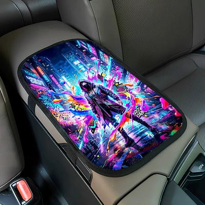 Armrest box pad: fun patterns, sponge car interior - zkfs046