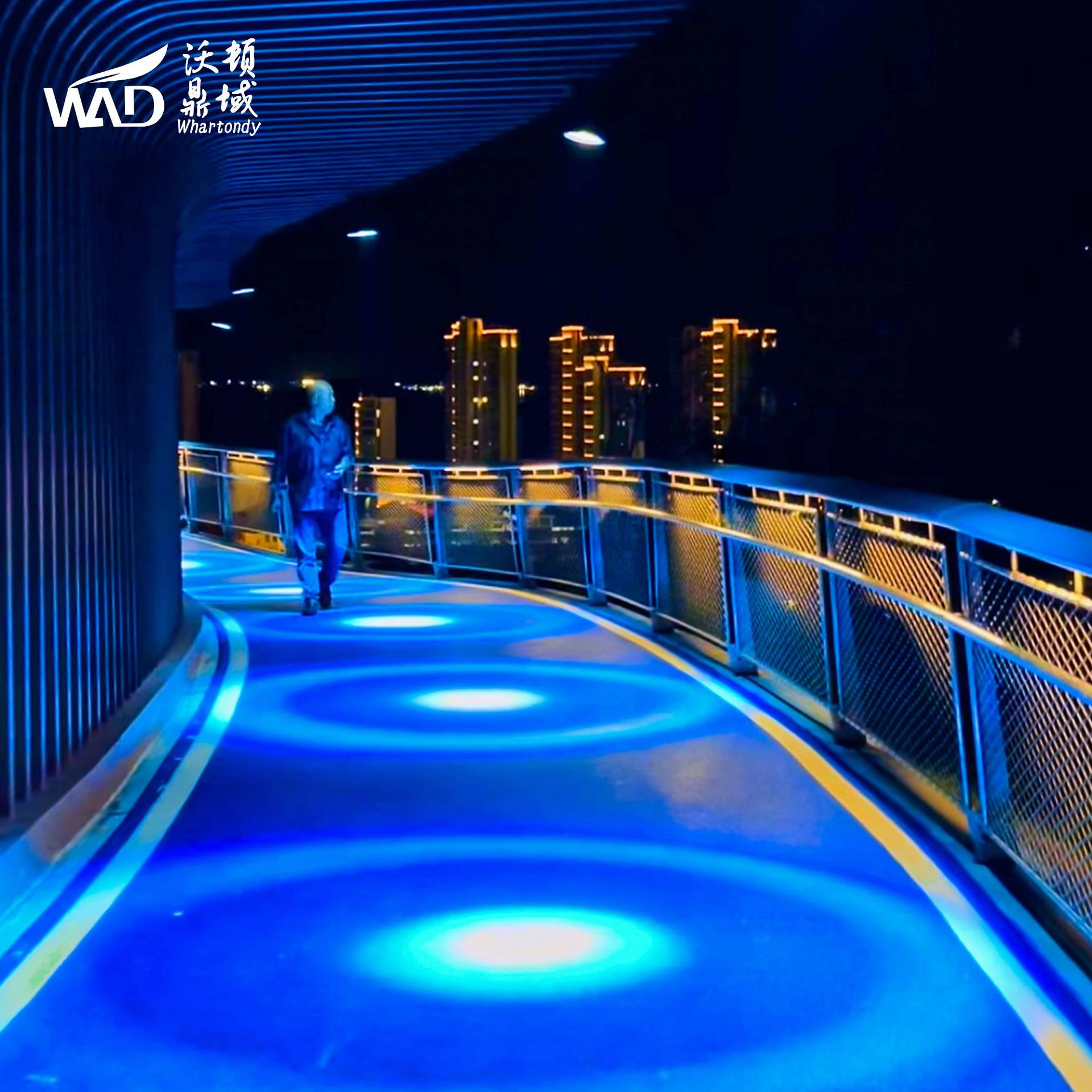 新品步道涟漪灯标志投影灯 广告灯户外走廊LED投影灯IP65