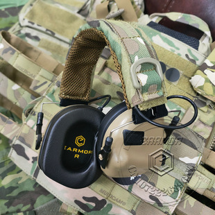 Earm61 modular headphone headband imported from USA Multicam/ A- Tacs iX camouflage cloth